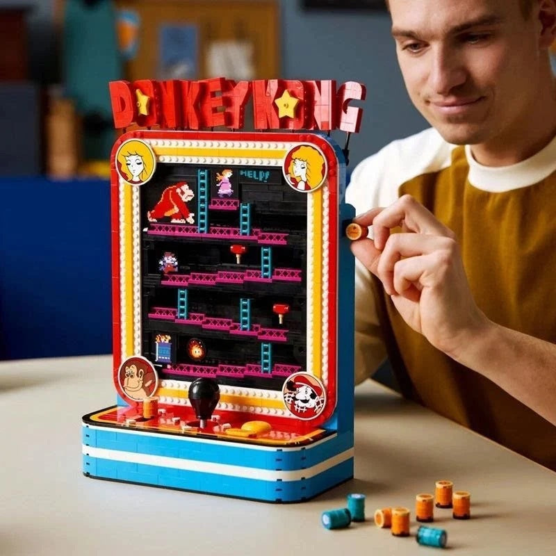 Donkey Kong Arcade Building Block Set 72051 – 1,367 Pieces | Retro Gaming Collector Display Model | Compatible Brick Kit for Adults