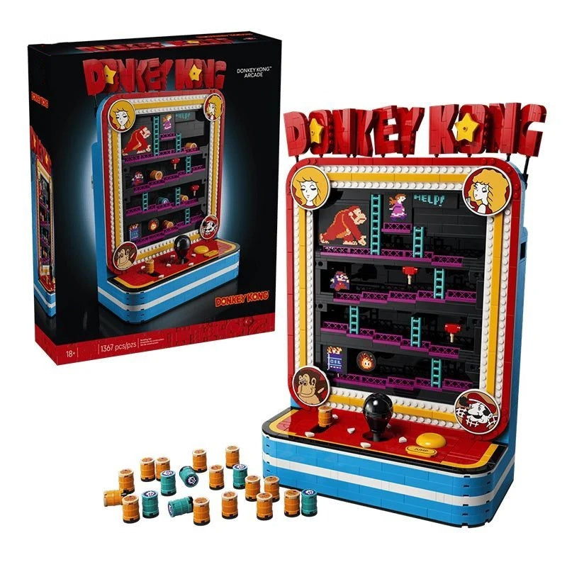 Donkey Kong Arcade Building Block Set 72051 – 1,367 Pieces | Retro Gaming Collector Display Model | Compatible Brick Kit for Adults