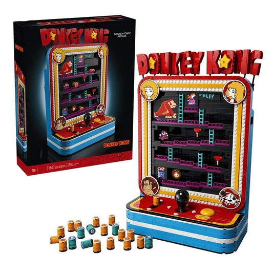 Donkey Kong Arcade Building Block Set 72051 – 1,367 Pieces | Retro Gaming Collector Display Model | Compatible Brick Kit for Adults