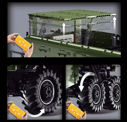 off-road utility truck building block model, door and panel detail