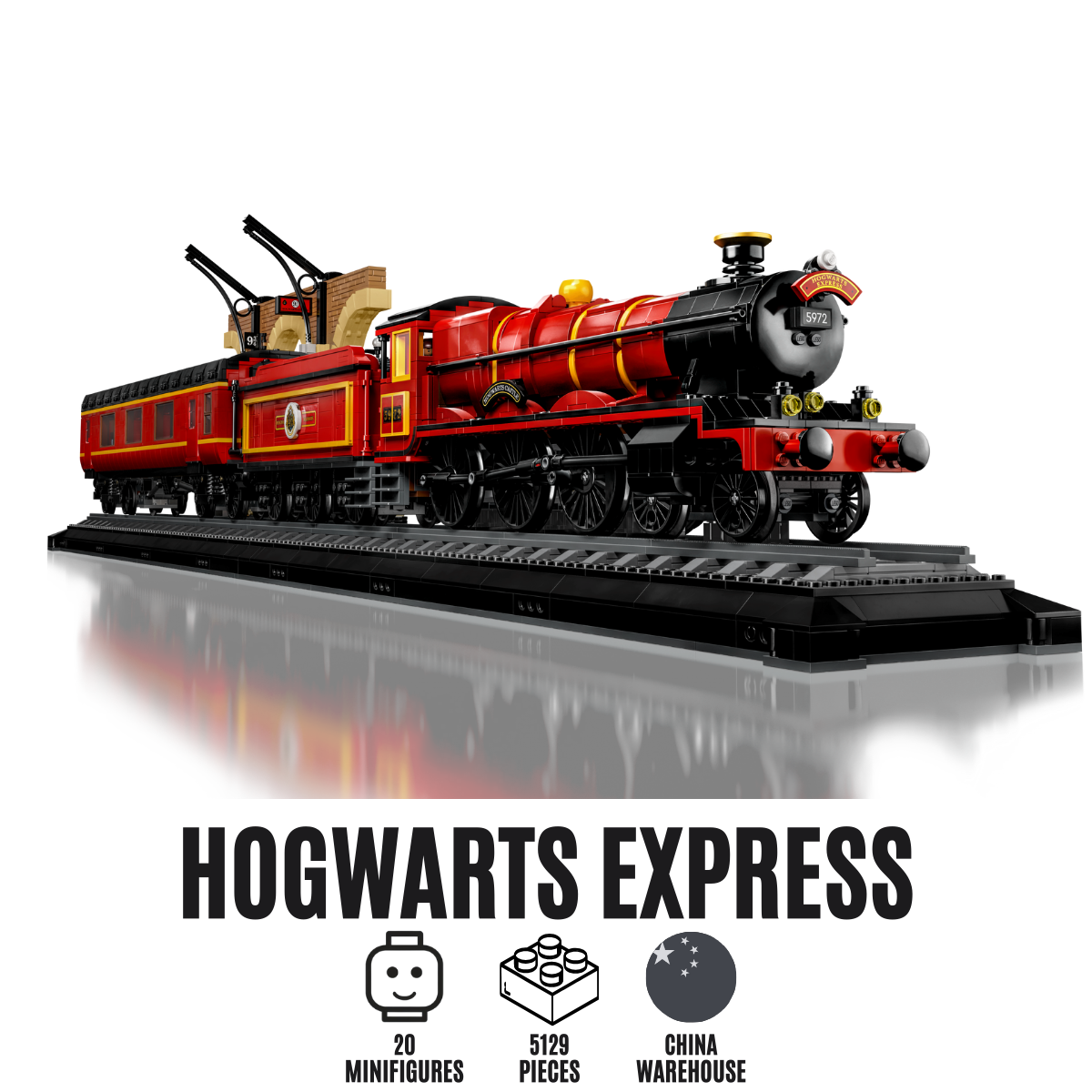 Hogwarts Express 76405 — 5129PCS LEGO-Compatible Building Blocks | Harry Potter Train Collector Set