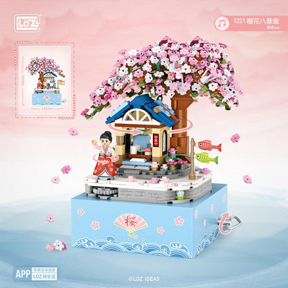 Castle music box mini brick building set, front view