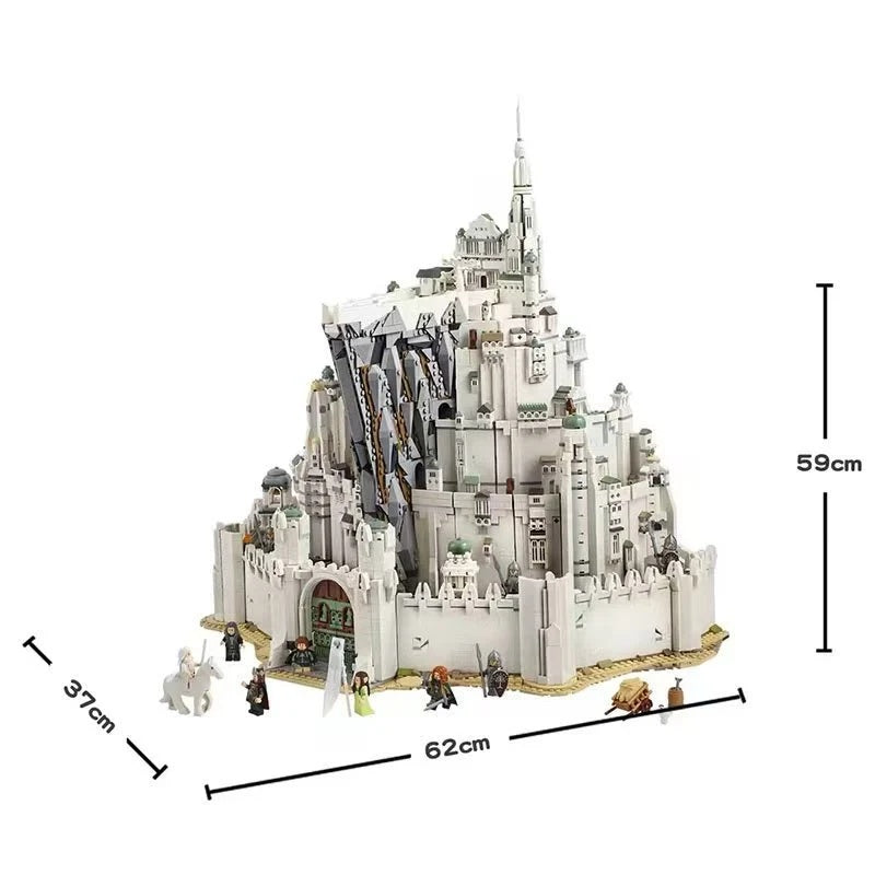 Minas Tirith Building Block Set – Model 11377 (8278 PCS) | Lord of the Rings Compatible Brick Set for Adult Collectors
