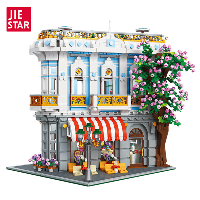 Sakura Restaurant Building Block Set – 3725 PCS – full display view