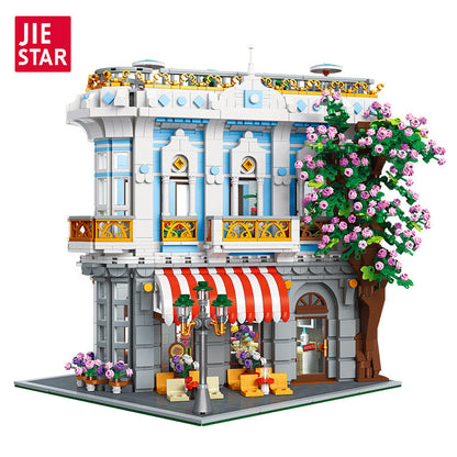 Sakura Restaurant Building Block Set – 3725 PCS – full display view