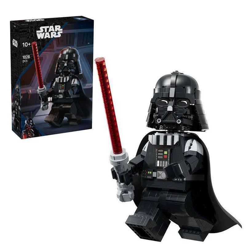 Up-scaled Darth Vader minifigure building block set main image