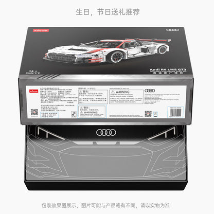 GT3 race car building block model, wheel and tire detail