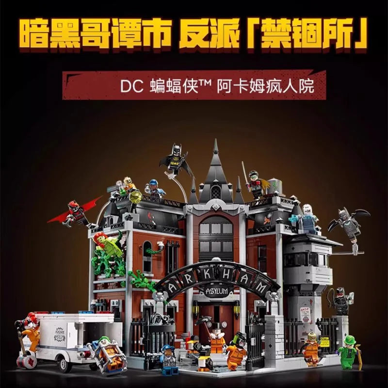 DC Batman Arkham Asylum 76300 MOC – 2953PCS LEGO-Compatible Building Blocks | Gotham Gothic Collector Set