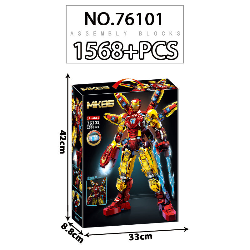 Additional gallery photo of the Iron Man building block set