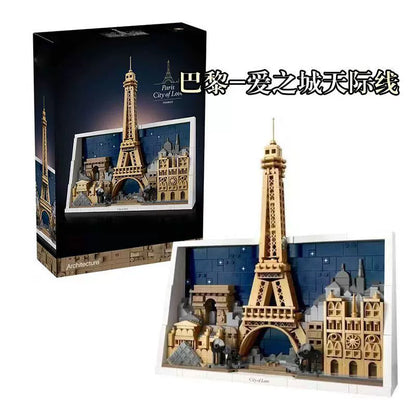Paris City of Love architecture building block set, main view