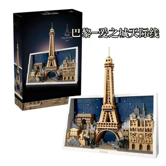 Paris City of Love architecture building block set, main view