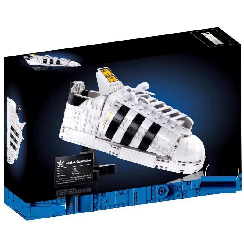 Adidas Originals Superstar sneaker building block set, front view