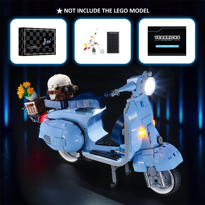 Side view of the scooter building block set
