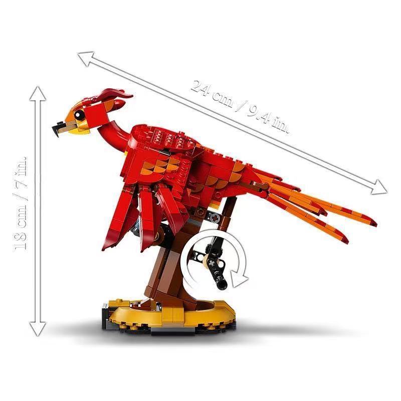 Base and stand detail of the phoenix building block set