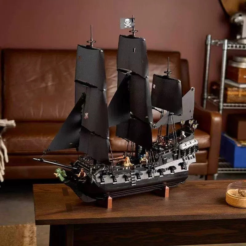Captain Jack Sparrow's Pirate Ship building block model, finished build