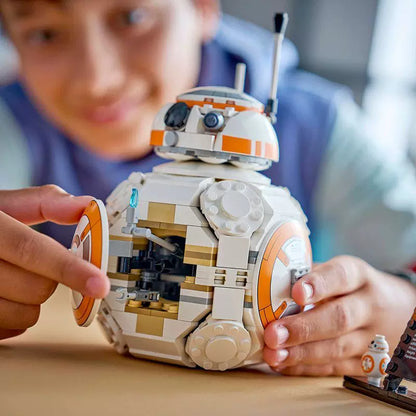 Assembled BB-8 droid brick model, gallery photo