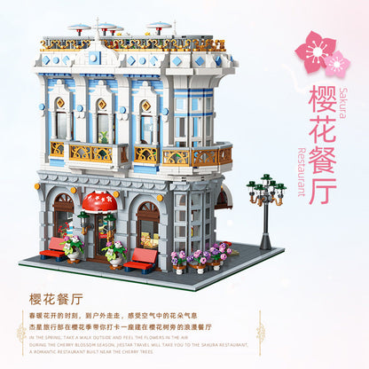 Sakura Restaurant Building Block Set – 3725 PCS – detail view 2