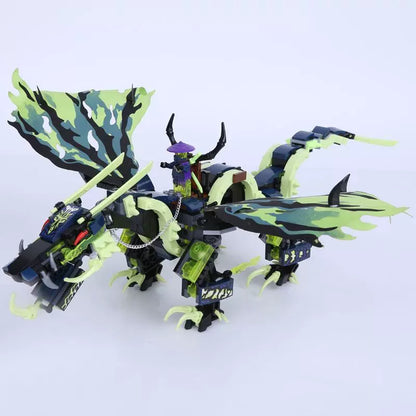 Fantasy dragon brick model shown from another side
