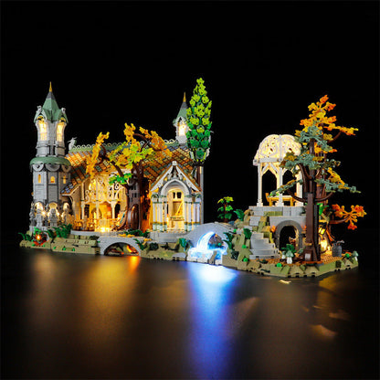 Bridge and rockwork section of the Rivendell build