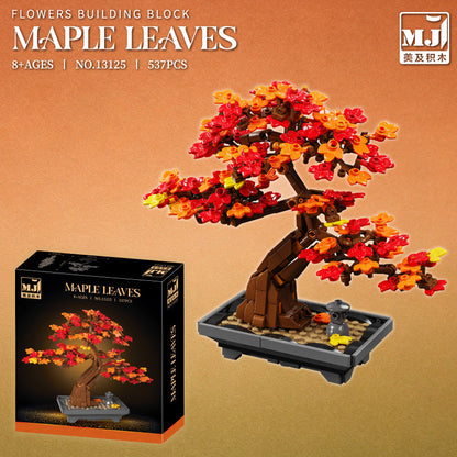 Maple leaf building block model