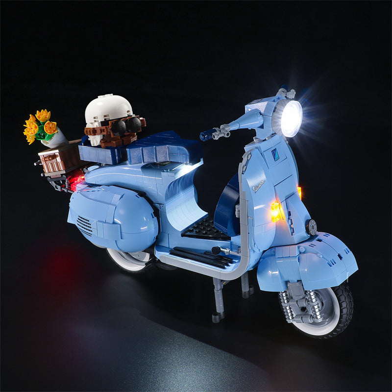 Front detail of the brick-built scooter body