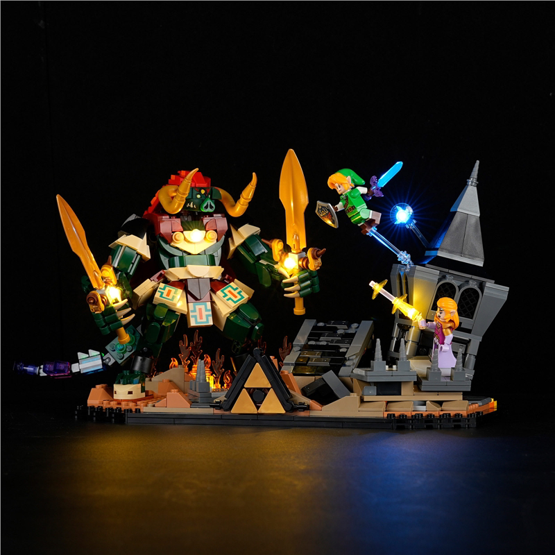 Final battle building block set with LED lighting option