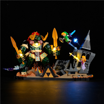 Final battle building block set with LED lighting option