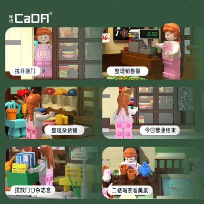 Japanese Canteen and Grocery Store Building Block Set – detail view 6