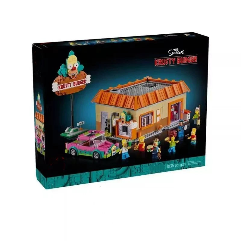 Krusty Burger burger restaurant building block set, bricks version main image