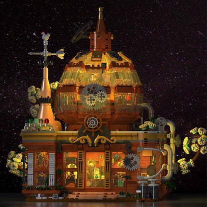 Steampunk Magic Shop Building Block Set with LED – 1842 PCS – detail view 1