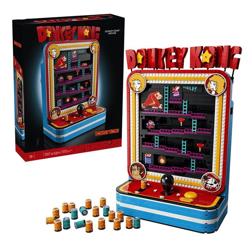 Donkey Kong Arcade 1367-piece building block set assembled