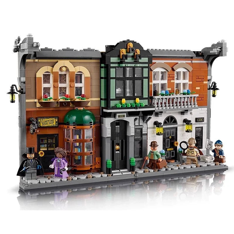 Sherlock Holmes Book Nook Building Set scale reference display shot
