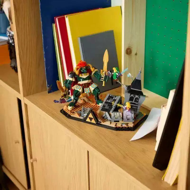 Assembled final battle brick scene, gallery photo