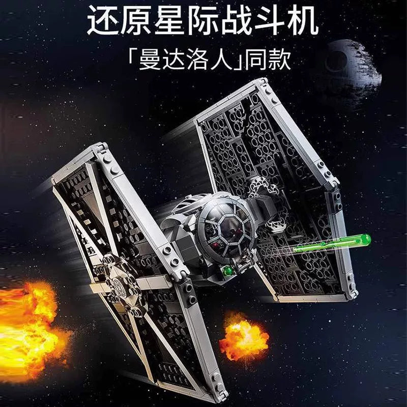432-piece starfighter brick model, additional angle