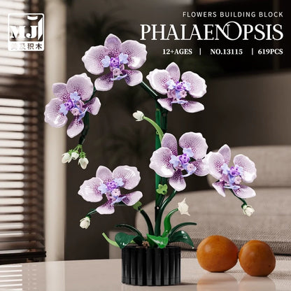 Phalaenopsis orchid building block set – finished model