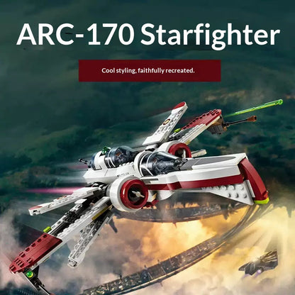 Folding wing mechanism detail on the starfighter build