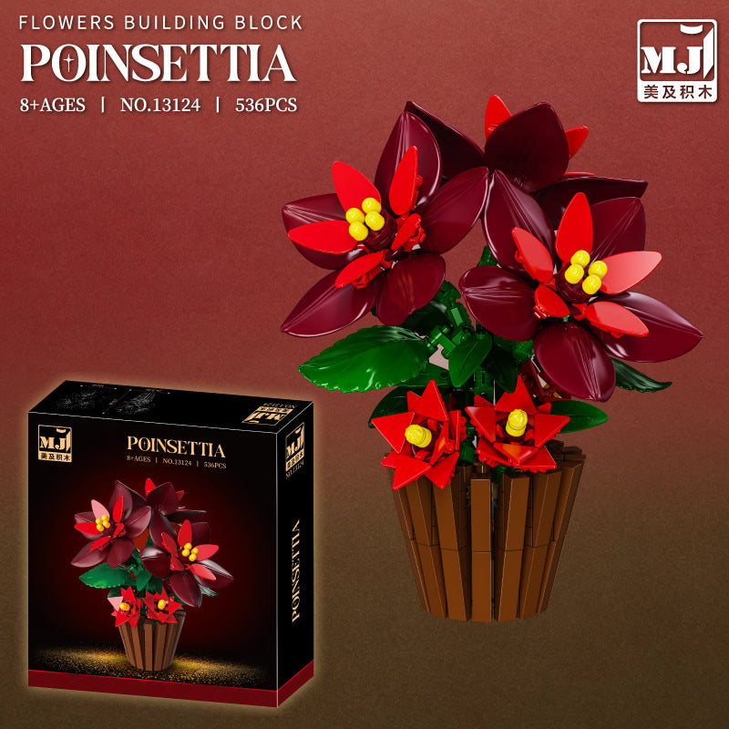 Poinsettia building block plant model