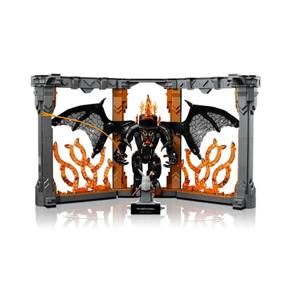Detail of the completed Balrog brick model