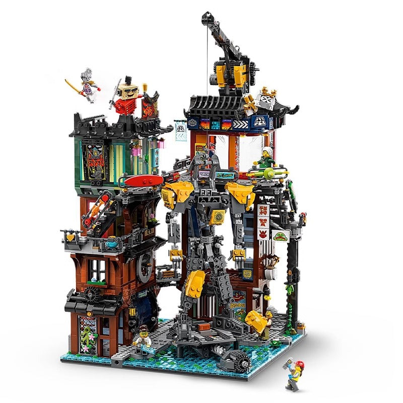Further angle of the city workshops brick build