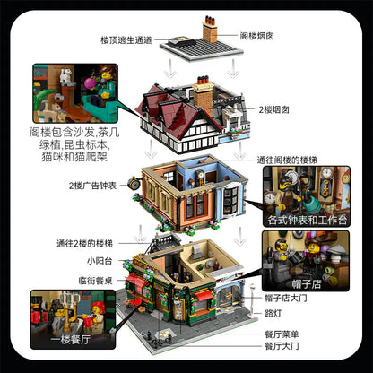 Tudor Corner Building Blocks Set 10350 – 3266 PCS Modular Architecture Brick Construction Model for Collectors & Adults