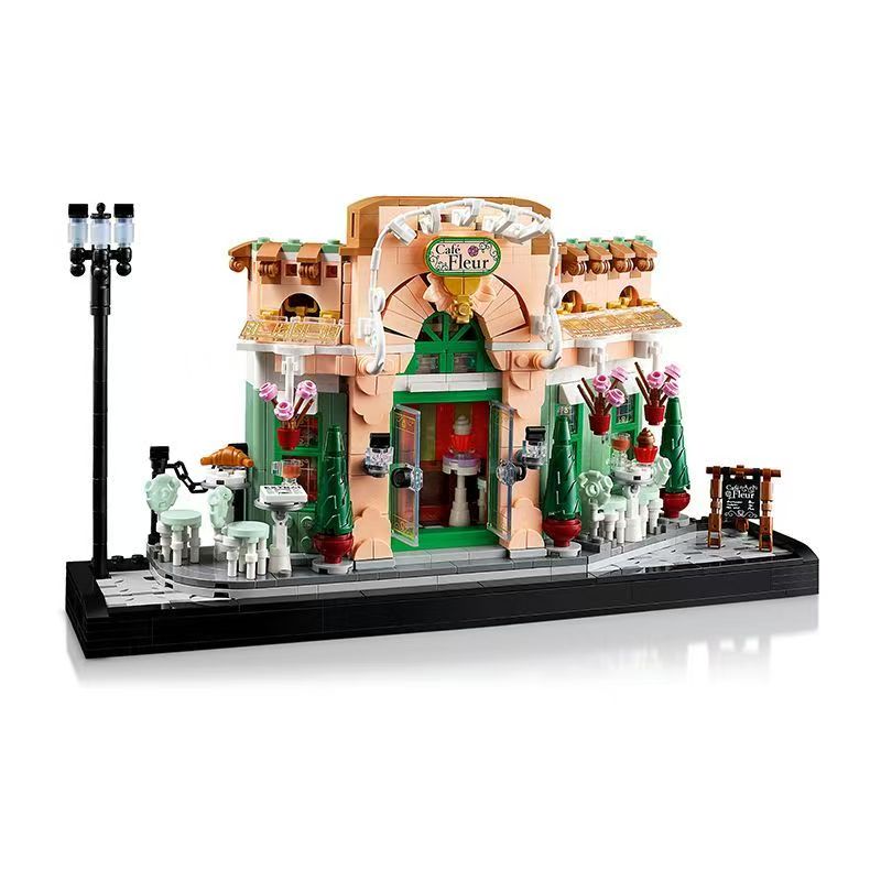 French café building block set main view