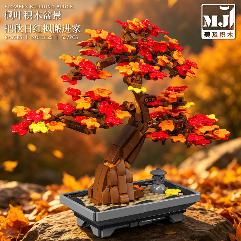 Plant building block set, angled view
