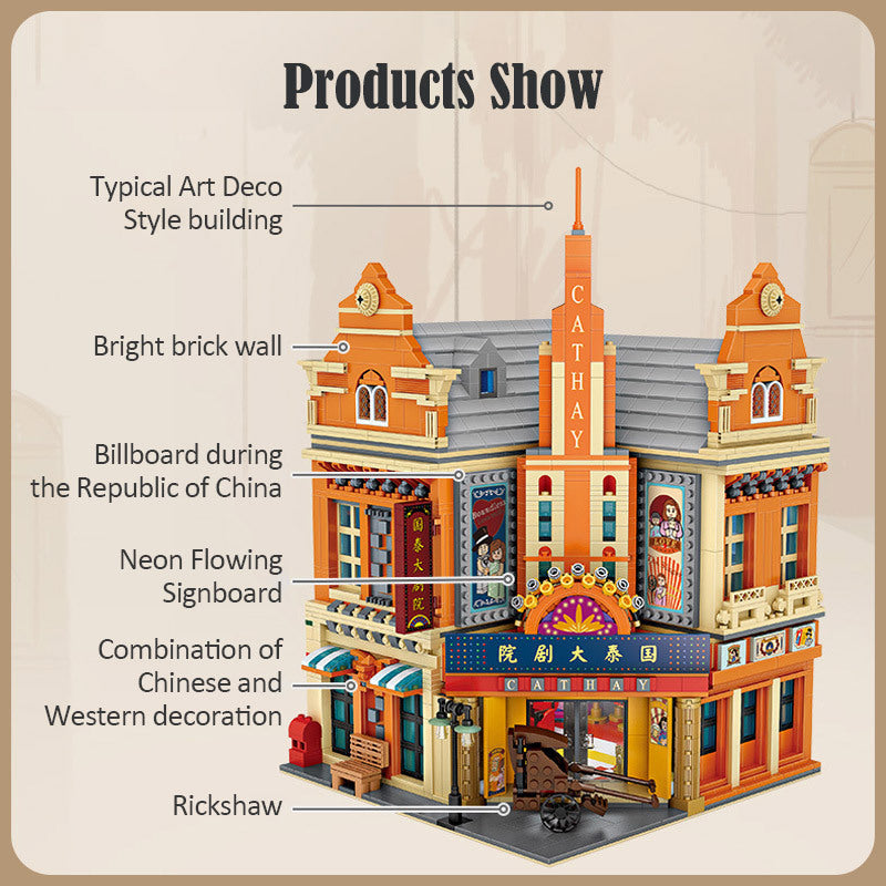 National Style Theater Mini Bricks Building Block Set – 2960 PCS – detail view 2