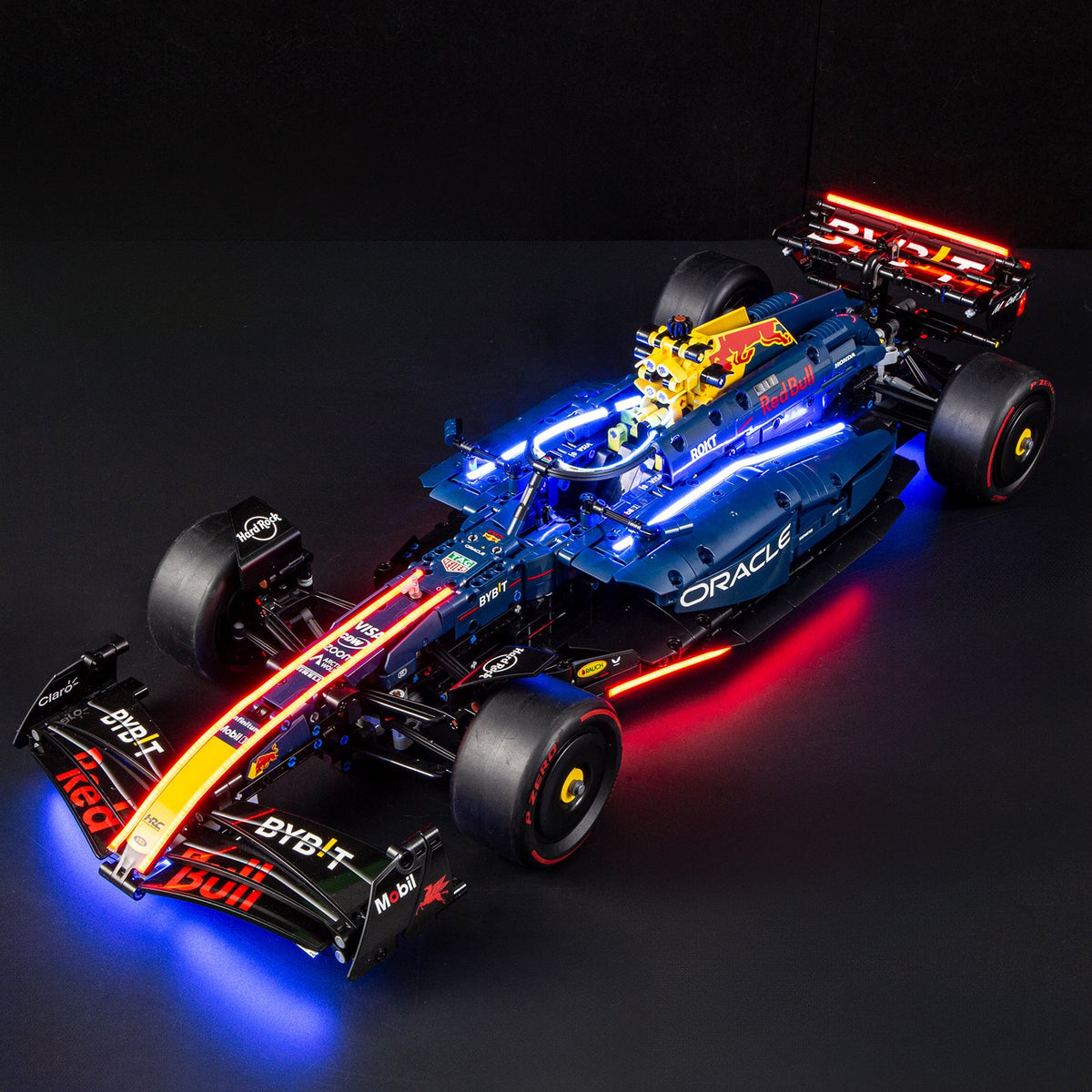 Formula racing car building block model, packaging layout