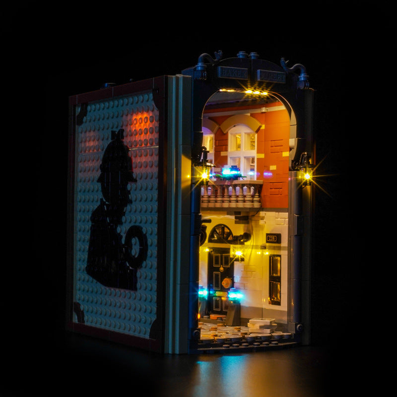 Sherlock Holmes Book Nook Building Set detailed close-up of brick construction