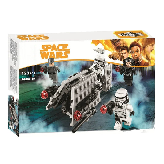 Sci-fi patrol battle pack building block set assembled