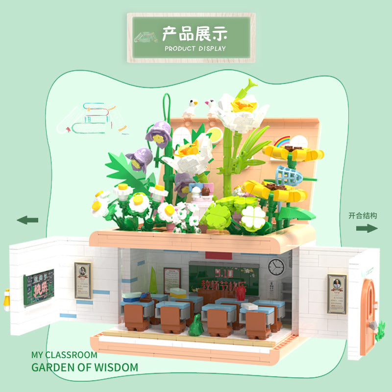 Garden of Wisdom building block set, front view