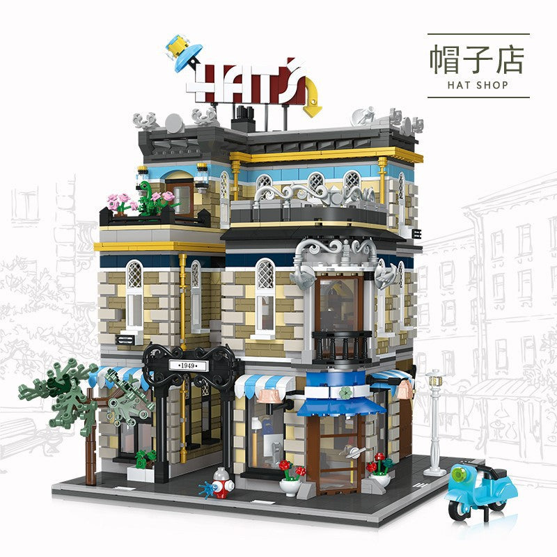 Hat Store Building Block Set – 3140 PCS – detail view 1