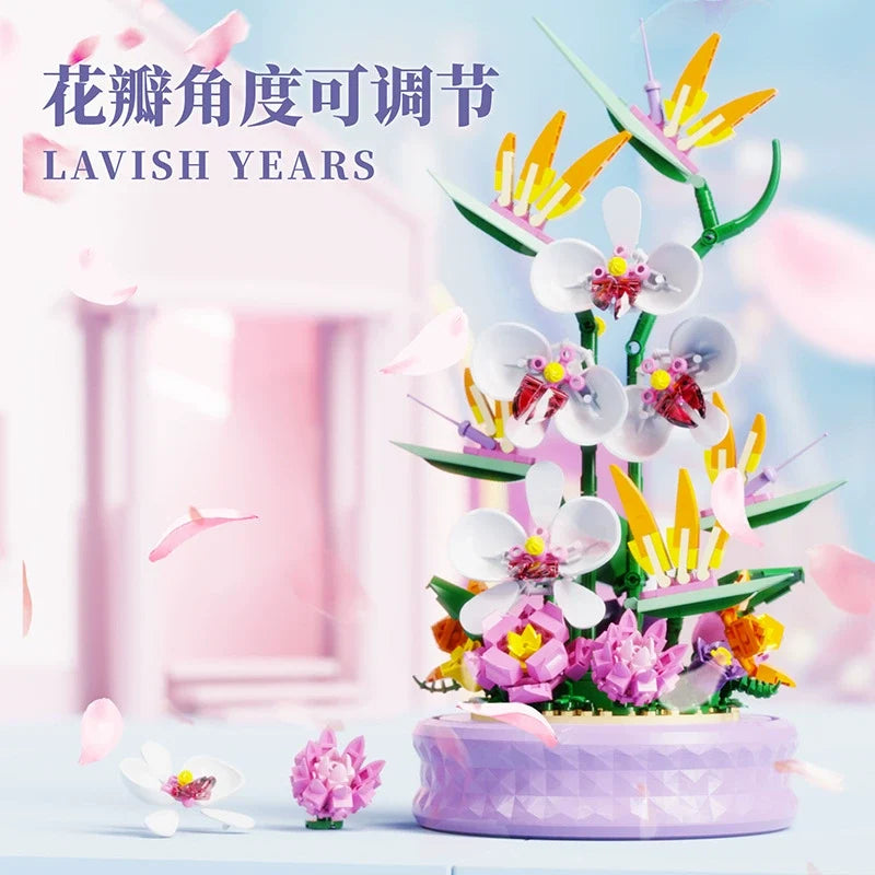 Luxury Years building block set, front view