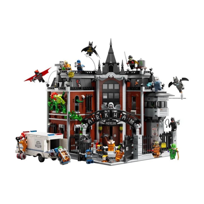 DC Batman Arkham Asylum 76300 MOC – 2953PCS LEGO-Compatible Building Blocks | Gotham Gothic Collector Set